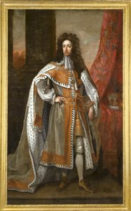İngiltere Kralı III. William 1650-1702, taç giyme cübbelerinde by Sir Gotfrey Kneller