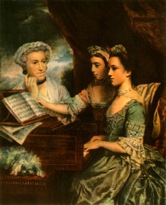 Bayan Paine ve Kızları, c1767, 1942. by Sir Joshua Reynolds