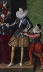 Giuliano Cesarini (daha genç) (1466-1510), yaş 14 ve - Sofonisba Anguissola Peinture (yaklaşık 1532-1625) - yaklaşık 1586 - Tuval üzerine yağlıboya - 186x115 - Özel Koleksiyon by Sofonisba Anguissola