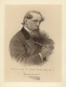 Kalemini tutan Charles Dickens