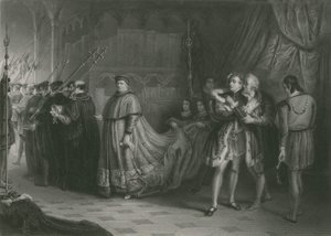 The Quarrel of Wolsey and Buckingham, King Henry VIII 