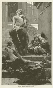 Niobe, çocukları ile