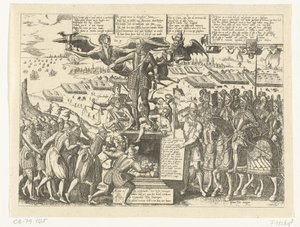 Alva heykelindeki karikatürün çoğaltılması, 1571 by Sons, and Stewart, G. Waterston