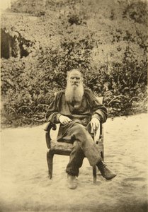 Rus yazar Leo Tolstoy, Yasnaya Polyana, Tula yakınlarında, Rusya, 1890