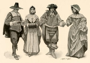1620-1670, 1903, 1937 döneminde giyim.