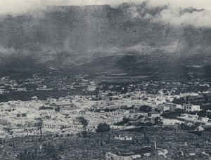 Cape Town ve Masa Dağı (s/b fotoğraf) by South African Photographer