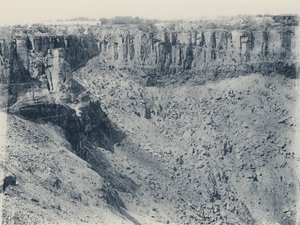 De Beers Açık Madeni, bugünkü haliyle (s/b fotoğraf) by South African Photographer