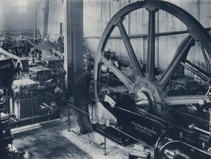 İç Mekan, Motor ve Dinamo Odası, Crown Reef Gold Mining Company (s/b fotoğraf) by South African Photographer