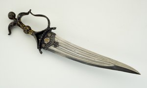 Chilanum veya hançer (gümüş ve altın kaplamalı çelik ve demir)