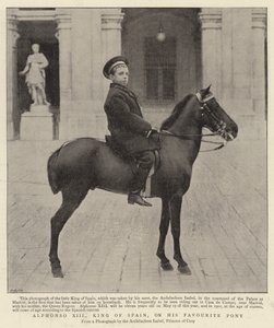 Alfonso XIII, İspanya Kralı, en sevdiği Pony