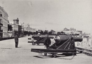 Cadiz: San Carlos Bataryası (s/b fotoğraf) by Spanish Photographer