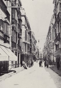 Cadiz: Calle Ancha (s/b fotoğraf) by Spanish Photographer
