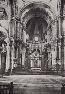 Cadiz: Katedralin İçi (s / b fotoğraf) by Spanish Photographer