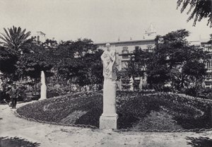 Cadiz: Plaza de Mina (s/b fotoğraf) by Spanish Photographer