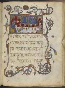 MS 14761 f.20v Fısıh Yemeği, Kuzey İspanya, 