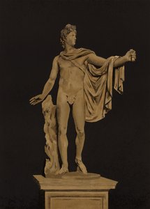 Apollo Belvedere (kromolitho) by Spanish School