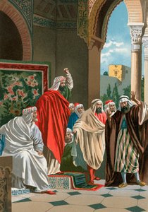 Averroes utanç içinde by Spanish School