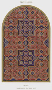 Boş pencere, Kabuk Salonu (renkli taş) by Spanish School