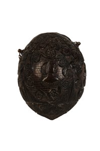Oyma hindistan cevizi tozu şişesi böceği, İspanyol Sömürgesi, c.1800 (hindistan cevizi) by Spanish School