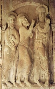 İsa ve Emmaus Hacıları by Spanish School