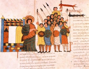 Kral Davids ordusunun savaş için ayrılması, St. Isidores