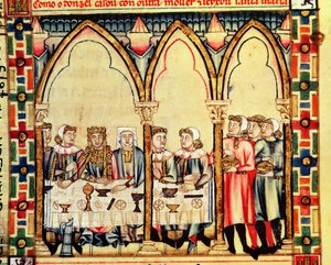 Fol.16v Nişan Ziyafeti, Alfonso X