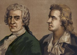 Friedrich Gottlieb Klopstock ve Friedrich Schiller, Alman şairler by Spanish School