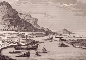 Hernan Cortes (1485-1547) gemilerinin batmasını emrediyor, Meksika, Temmuz 1519 by Spanish School
