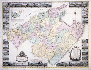 Mallorca Adası Haritası, 1785