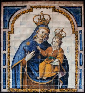 Our Lady of the People - Azulejos (fayans) 1670 civarında, Seville