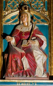 Katolik olarak adlandırılan Isabella I'in portresi (1451-1504) by Spanish School