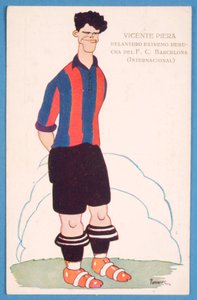 İspanyol futbolcu Vicente Piera Barcelona
