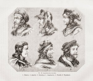 Altı İspanyol Kralı. by Spanish School