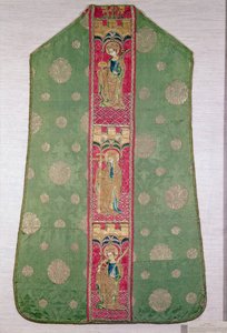 İspanyol Chasuble, c.1425-50 (işlemeli ipek) by Spanish School