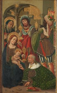 Kralların Tapınması, 1490 dolayları (panelde tempera) by Spanish School