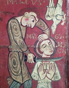 Antakya Aziz Margaret Şehitliği, Santa Margarida de Vilaseca Manastırı'ndan sunak cephesinden detay (meşe panel üzerinde tempera) by Spanish School