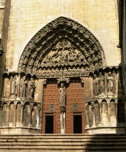 Portada del Sarmental, güney transept, c.1235 by Spanish School