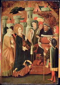 Kadının Kutsanması (panelde öfke) by Spanish School