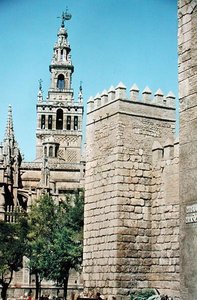 La Giralda Kulesi ve Reales Alcazares