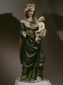 Bakire ve Çocuk, 14. yüzyıl sonu (boyalı ahşap)