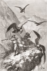 Édouard François André ve arkadaşı Ekvador, Pichincha Eyaleti, Calacali yakınlarında, 1875-76