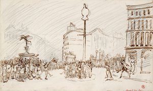 Sokak Manzarası-Piccadilly Sirki, c1900