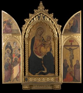 Bakire Müjde ile Çarmıha Gerilme by Spinello Aretino