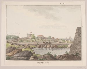 Christiansø. Batı tarafından görüldü by Søren L. Lange