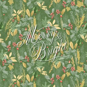 Merry amp; Bright, 2021 (grafit kalem ve dijital) by Stacy Hsu