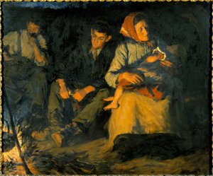 Kamp Ateşinin Etrafında by Stanhope Alexander Forbes