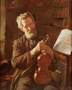 E-String (tuval üzerine yağlı boya) by Stanhope Alexander Forbes
