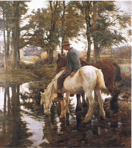 İçme yeri (renkli taş) by Stanhope Alexander Forbes