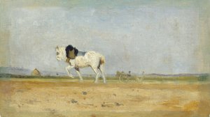 Tarlada Saban Atı by Stanislas Lepine