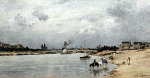 Austerlitz Köprüsü, Paris (tuval üzerine yağlı boya)
